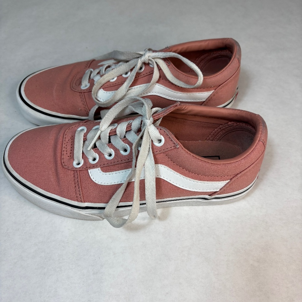 Vans Pink Canvas Sneakers - Size 6 - Picture 5 of 8